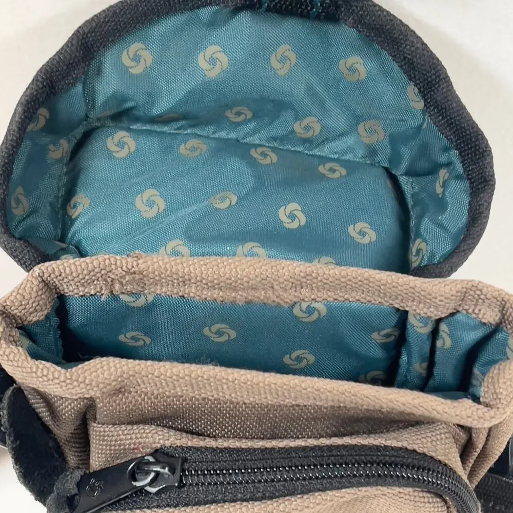 Samsonite Small Camera Bag Model #250 Brown & Black Trim Case Adj Strap